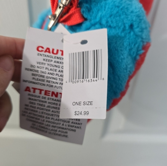 Disney Mickey Mouse Plush Blue and red purse‎ NWT - Picture 3 of 4